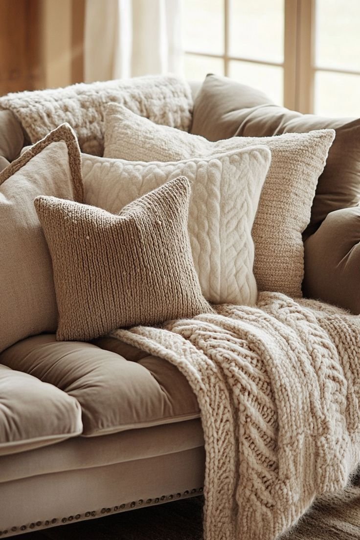 How to Add Texture to Your Home with Pillows and Throws