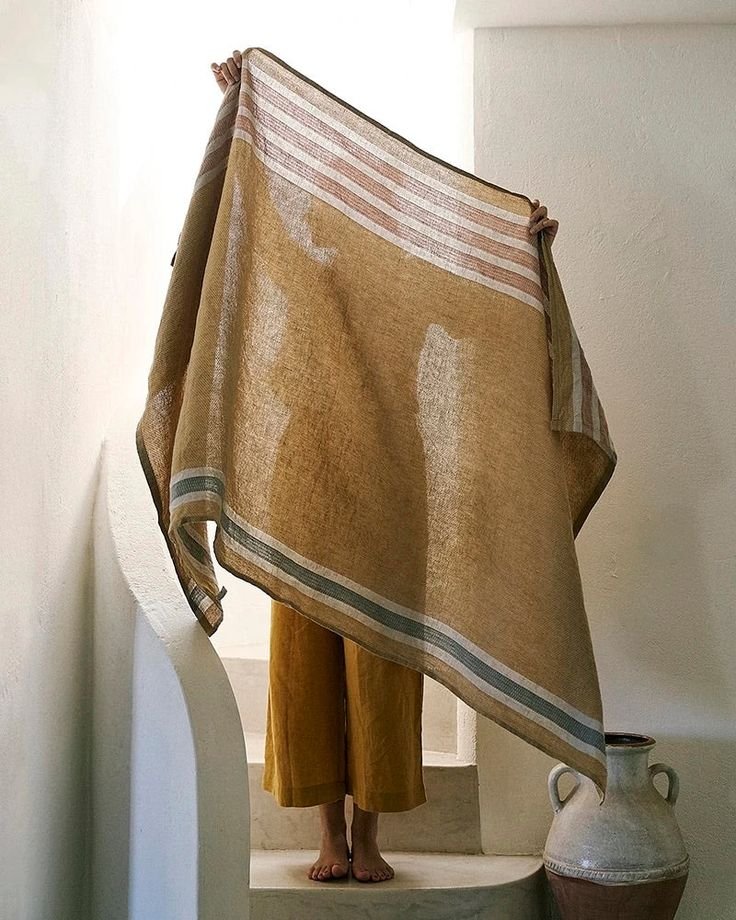 The Flax Towel – Moss